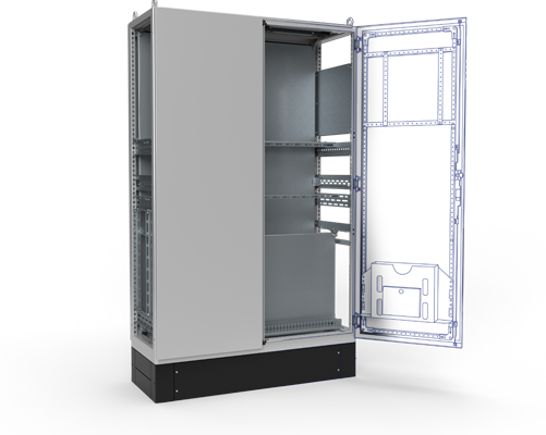 armoire électrique ouverte de häwa