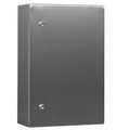 Coffret mural série 33, acier inoxydable, 1 porte