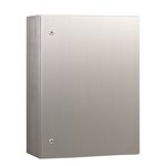 Coffret mural série 33, acier inoxydable, 1 porte