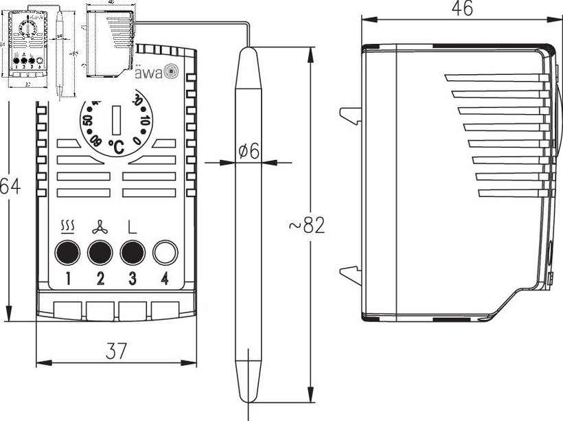 Thermostat capillaire
