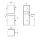 Katalogzeichnung-PC-Schrank1800 PC-Armoires 2096