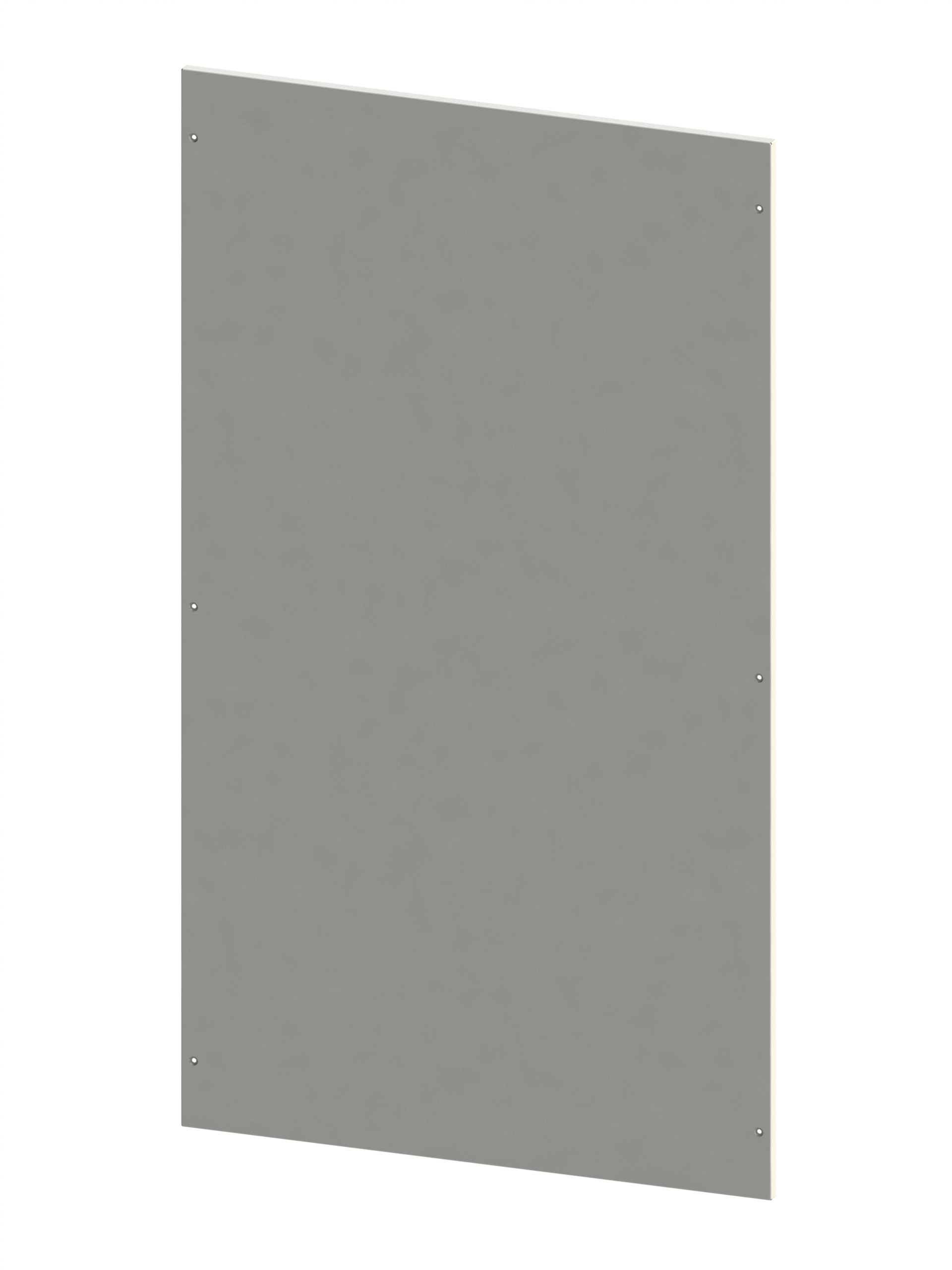 Panneau arrière vissé en tôle d‘acier