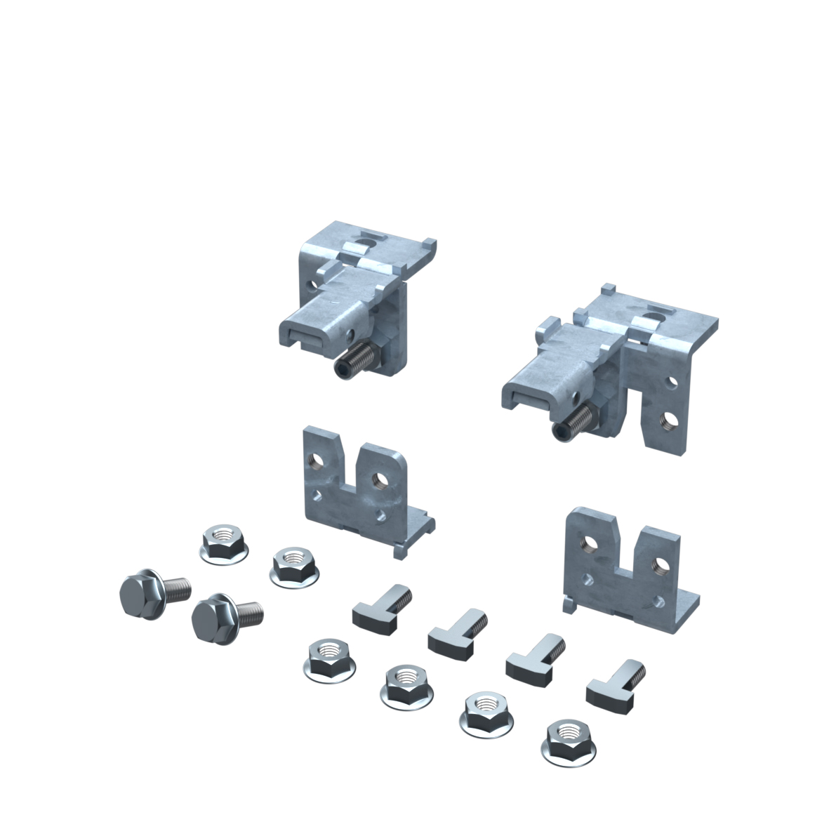 Jeu d’équerres de fixation pour platine de montage 0348